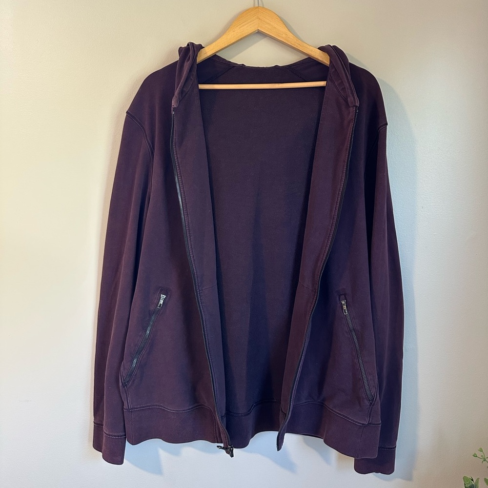 Lululemon Brown / Purple Zip-Up Hoodie Jacket XL Cotton Blend Women’s